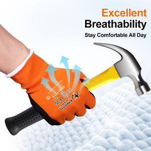 <span class=keywords><strong>Guanti</strong></span> da Lavoro XINGYU in <span class=keywords><strong>Nitrile</strong></span> Arancione Resistente, Impermeabili e Isolanti per Congelatori, con Rivestimento in <span class=keywords><strong>Nitrile</strong></span> Sabbiato, <span class=keywords><strong>Guanti</strong></span> di Sicurezza - Product Image 6