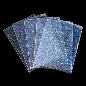 Holografische Mouwen Folie Shinny Laser Knipperende Kaart Mouwen Tcg Foiling Game Card Cover