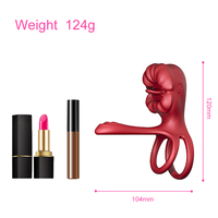 Simulateur de sexe oral portable OEM avec contrôle par application IA, anneau vibrant double télécommandé, fabriqué en Chine et au Ghana