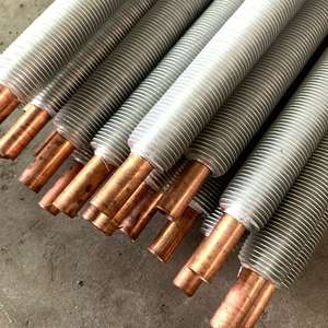Bakır ekstrüde alüminyum Fin tüpler sarmal bakır kanatlı borular soğutma ısı değiştirici - Product Image 1