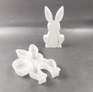 Moldes de fundición de resina hechos a mano para adornos decorativos de estilo DIY Ins para molde de herramientas de pastel de silicona de conejo X0447 - Product Image 2