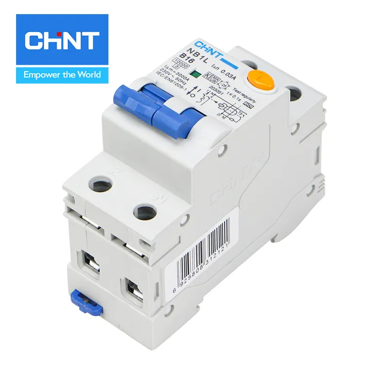 Chint disjuntor nb1l/50/60hz, 63a 1p 2p 3p 4p, disjuntor de corrente residual operado com proteção contra sobrecorrente