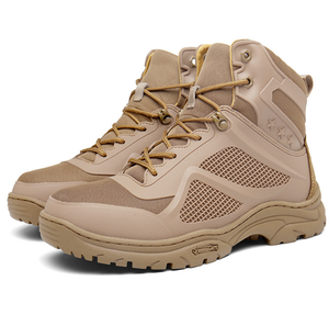 DFU0141 Bottes de randonnée imperméables légères en caoutchouc de haute qualité pour hommes avec griffes en acier, vente en gros du fabricant - Product Image 3