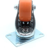 SucceBuy Roulettes de meubles en PVC de 2 à 6 pouces, lot de 4 roulettes pivotantes avec verrouillage de sécurité A/B, sans traces, pour chariot et établi