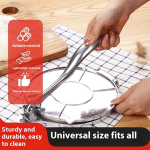 Presse à crêpes manuelle, moule à raviolis en alliage d'aluminium, outil de cuisine pour la pâte à tortillas, les rouleaux de poulet, la pâtisserie - Product Image 5