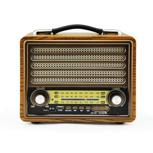 Radio Portátil Recargable USB AM FM SW Modelo Antiguo R-2077BT Eletree con Transformador, <span class=keywords><strong>Precios</strong></span> al por Mayor - Product Image 1