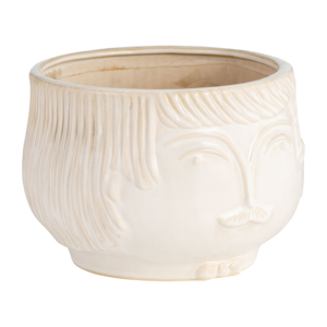 Vaso in Ceramica Decorativo con Design a Faccia Rotonda per Uso Interno ed Esterno, Decorazione per la Casa - Product Image 2