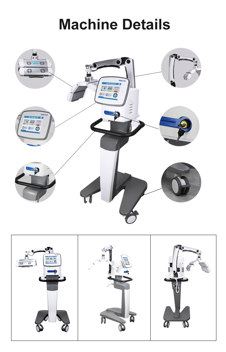 LED Hair Growth Treatment Machine Is Used To Stimulate Hair Regeneration And Improve Hair Condition.