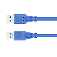 Cable de extensión USB 3,0 USB 2,0 de alta calidad Cable de línea macho M/M tipo tamaños 0,3 M/0,5 M/1M/1,5 M/1,8 M/3M Cámara ordenador trenza