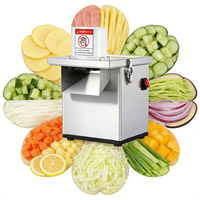 Multi-formaat commerciële gemotoriseerde uien snijmachine 220V laag geluidsniveau 6-20mm groentesnijder fruit & groente verwerkingsbedrijven