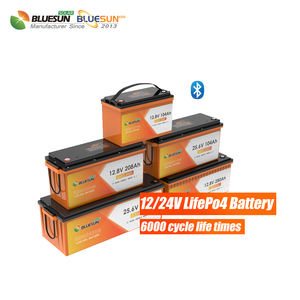 Bateria Bluesun 12V 24V 100Ah Lifepo4 200Ah 300Ah 400Ah 500Ah 600Ah 700Ah 24v 100ah Lifepo4 bateria para baterias do caminhão do carro - Product Image 2