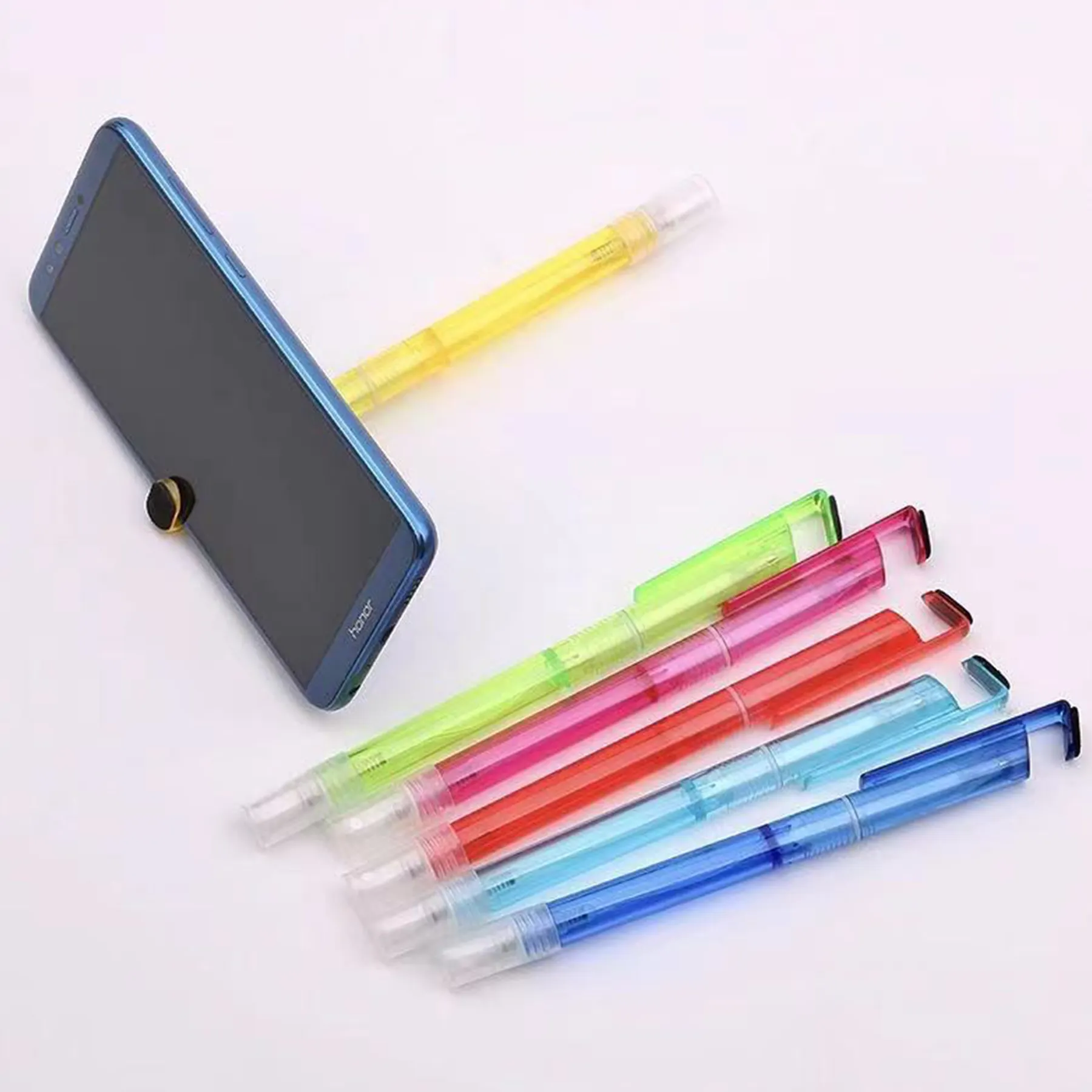 3-In-1 Gel Inkt Pen Lege Mist Spray Fles En Mobiele Telefoon Houder Praktische Kantoor School Art tekening Multi Functie Pen