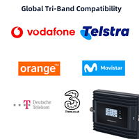 Amplificador de Señal Móvil 2G 3G 4G 5G Tribanda GSM 700/1800/2100Mhz B28 B3 B1 Repetidor con Pantalla LCD Inteligente y Gestión Remota por Aplicación Tuya