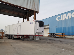FengNiao Manual 3 Axles 12.15M Refrigerated <b>Van</b> <b>Box</b> Truck 31-40T >450hp Euro 3 Diesel Refrigerated Container Semi Trailer Food - Product Image 5