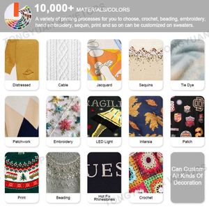 ผู้ผลิตเสื้อผ้าที่กําหนดเองขายส่งเสื้อสเวตเตอร์สวมหัวคริสต์มาสของผู้หญิง 2024 เสื้อสเวตเตอร์คริสต์มาสน่าเกลียด - Product Image 5