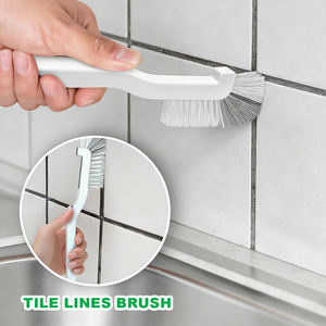 4-Piece <b>Long</b> <b>Handle</b> Cleaning Brush Set Scrub Detail <b>Sponge</b> Brush for Kitchen Bathroom Sink Tile Dish Household Tools - Product Image 4