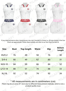 Conjunto Deportivo de Falda Mini y Top con Cierre y Cuello Polo de Alta Elasticidad con Logotipo Personalizado para <span class=keywords><strong>Mujer</strong></span>, Ropa de <span class=keywords><strong>Verano</strong></span> para Vacaciones - Product Image 5