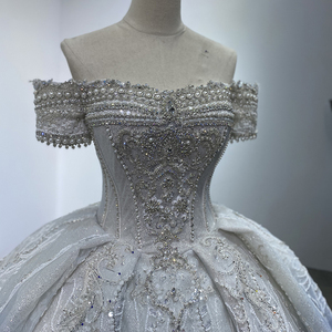 Robe de mariée de luxe bleue de Dubaï, modèle 2024, pour mariée princesse d'Arabie Saoudite, avec photos réelles WM20 - Product Image 5
