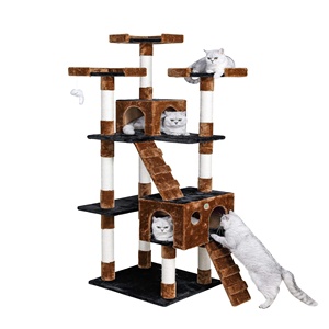 Albero per Gatti XXL da 72 Pollici, Cuccia Gioco Divertente, 5 Colori, Grande Tiragraffi per Gatti, Torre Semplice con Pallina Piccola - Product Image 5