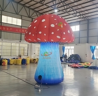 Décoration de champignon gonflable géant de taille personnalisable pour les fêtes de mariage, en tissu Oxford PVC, certifié CE/TUV, avec souffleur inclus