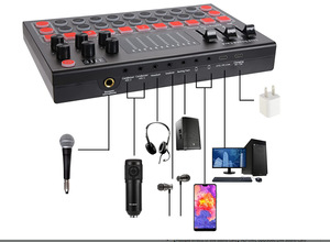 Watford Audio USB Sound Card Headset <b>Microphone</b> Webcast Personal Entertainment Streamer Live Broadcast for PC Phone Computer - Product Image 6