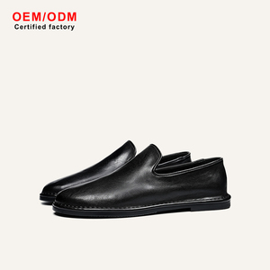 Mocasines Retro Personalizados OEM para Hombre, de Cuero Vacuno de Primera Calidad, Impermeables, Transpirables, Antideslizantes, para Negocios, Casual, Oficina y Carrera Profesional - Product Image 1