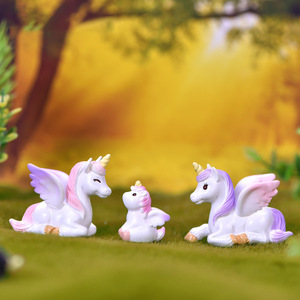 <b>Mini</b> Unicorn Toys Micro Landscape Fairy Garden Accessories Animal Terrarium <b>MinI</b> Handmade Figurine Cute Home Desktop Car Decor - Product Image 4