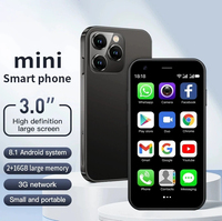 XS15 Mini Teléfono Móvil Inteligente de 3 Pulgadas, Android 8.1, 2GB RAM+16GB ROM, Doble SIM, Google Play Store, Celular 3G