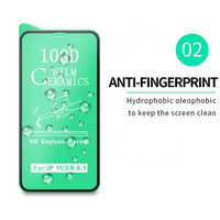 Protection d'écran en céramique 100D anti-casse à colle intégrale pour iPhone – Plusieurs modèles disponibles en usine