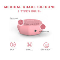 Brosse nettoyante faciale électrique en silicone écologique, étanche, à étiquette privée, vibrante, pour un nettoyage en profondeur du visage