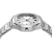 Montre mécanique automatique de luxe pour hommes, squelette, à remontage automatique, en acier inoxydable brossé, étanche, avec cadran lumineux