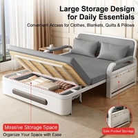 Canapé-lit convertible multifonctionnel de qualité supérieure, canapé-lit pliable de luxe avec rangements