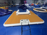 Yacht gonflable robuste bateau à moteur Jet Ski plate-forme de bain flottante quai de ponton à vendre