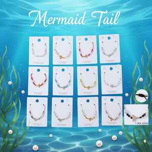 Bracciale a Coda di Sirena in Acciaio Inossidabile con Perle e Cristalli PULSERA - Product Image 2