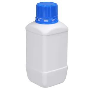 UMETASS 60ml 100ml 250ml plastik dikdörtgen şişe reaktifleri örnek konteynerler mühürlü örnekleme depolama