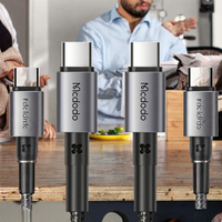 Câble de charge rapide Type-C vers Type-C en alliage d'aluminium et nylon 3A 65W/60W 1,5m