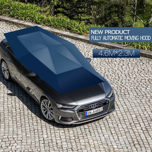 Dingku Automatic Car Canopy 4x2.1m Silver Gray Oxford Fabric Sunshade Shelter For Car Protection - Product Image 5