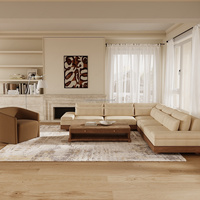 Juego de Muebles de Sala de Estar en Forma de L, Modernos, Americanos, de Alta Calidad, con Almacenamiento Profundo, Marca FERLY