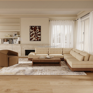 FERLY Set di <span class=keywords><strong>Divani</strong></span> <span class=keywords><strong>Moderni</strong></span> Americani di Alta Qualità, Combinazione Profonda a Forma di L <span class=keywords><strong>con</strong></span> Spazio di Archiviazione per Soggiorno - Product Image 1