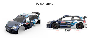HOSHI MJX Hyper GO 10304 <span class=keywords><strong>Polo</strong></span> R Voiture RC <span class=keywords><strong>4</strong></span> canaux RTR à l'échelle 1:10, moteur brushless, portée de 120 m, <span class=keywords><strong>batterie</strong></span> AA, chargeur haute vitesse - Product Image 6