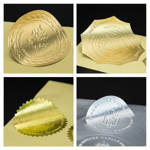 Adesivi personalizzati piccoli adesivi impermeabili in argento dorato con etichetta in rame personalizzados per buste in vinile per uso alimentare - Product Image 3