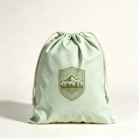 Sac à cordon personnalisé imprimé Forêt Montagne, pochette de rangement réutilisable pour sports de plein air, cadeaux promotionnels pour campus