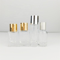 Flacon de parfum carré en verre dépoli transparent personnalisé Yo Li O avec capuchon pulvérisateur et joint à brosse pour atomiseur de parfum/huile