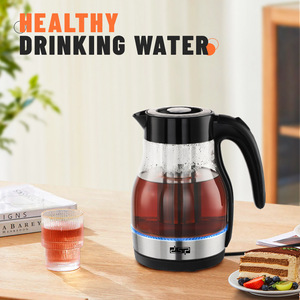 Dsp Electric <b>Kettle</b> 1.7L Glass Automatic Shut Off Instant Heating Type <b>Water</b> Boiler Home Use - Product Image 2