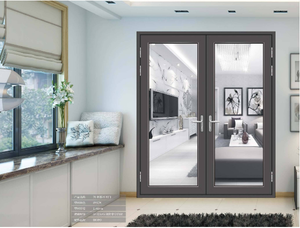 Porte esterne moderne di sicurezza americana di lusso durevole in alluminio telaio in vetro doccia cerniera <span class=keywords><strong>porta</strong></span> perno - Product Image 6