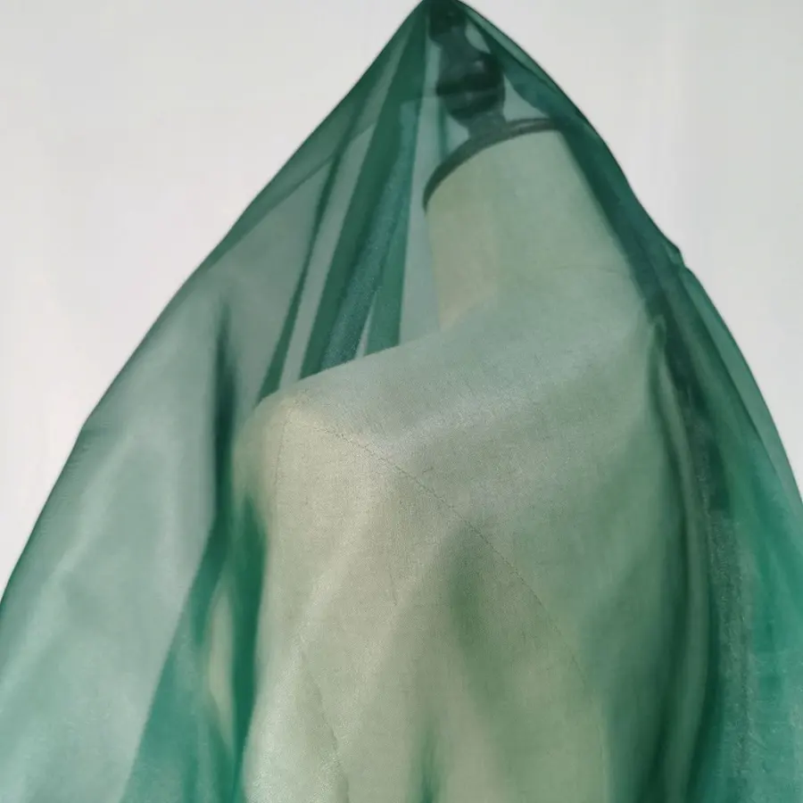 Loddytex 2040 Trọng Lượng Nhẹ 100% Polyester Silk Sheer Vải Organza Cho Áo Và Váy Của Phụ Nữ