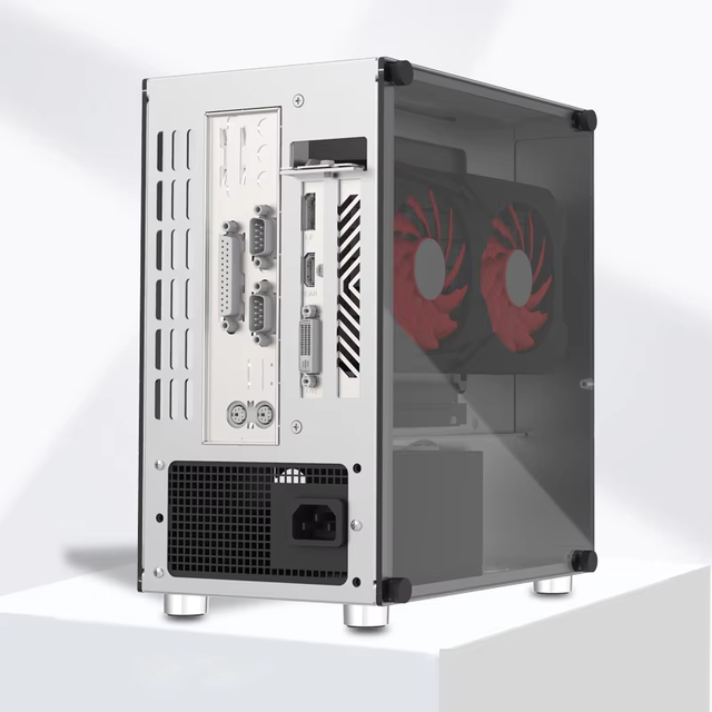 Mini ITX Gaming Computer Case Aluminum Desktop PC Case Tempered Glass Empty Chassis Support SFX/SFX-L Power Shengyang Technology