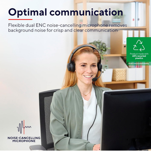 Auriculares USB con Cable y Micrófono con Cancelación de Ruido, Auriculares para Centro de Llamadas, para Computadora Portátil, Oficina, <span class=keywords><strong>Telemarketing</strong></span> - Product Image 5