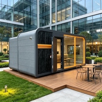 Casa Cápsula Prefabricada con Forma de Manzana, Edificio Móvil para Negocios en la Ciudad, Quiosco de Servicios, Glamping en la Orilla del Lago, Lugar de Vacaciones