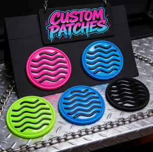 プロモーションデザイナーサポートサンプリングシリコン属性カスタマイズサイズ衣類装飾熱プレスPVCパッチ（衣類用） - Product Image 1